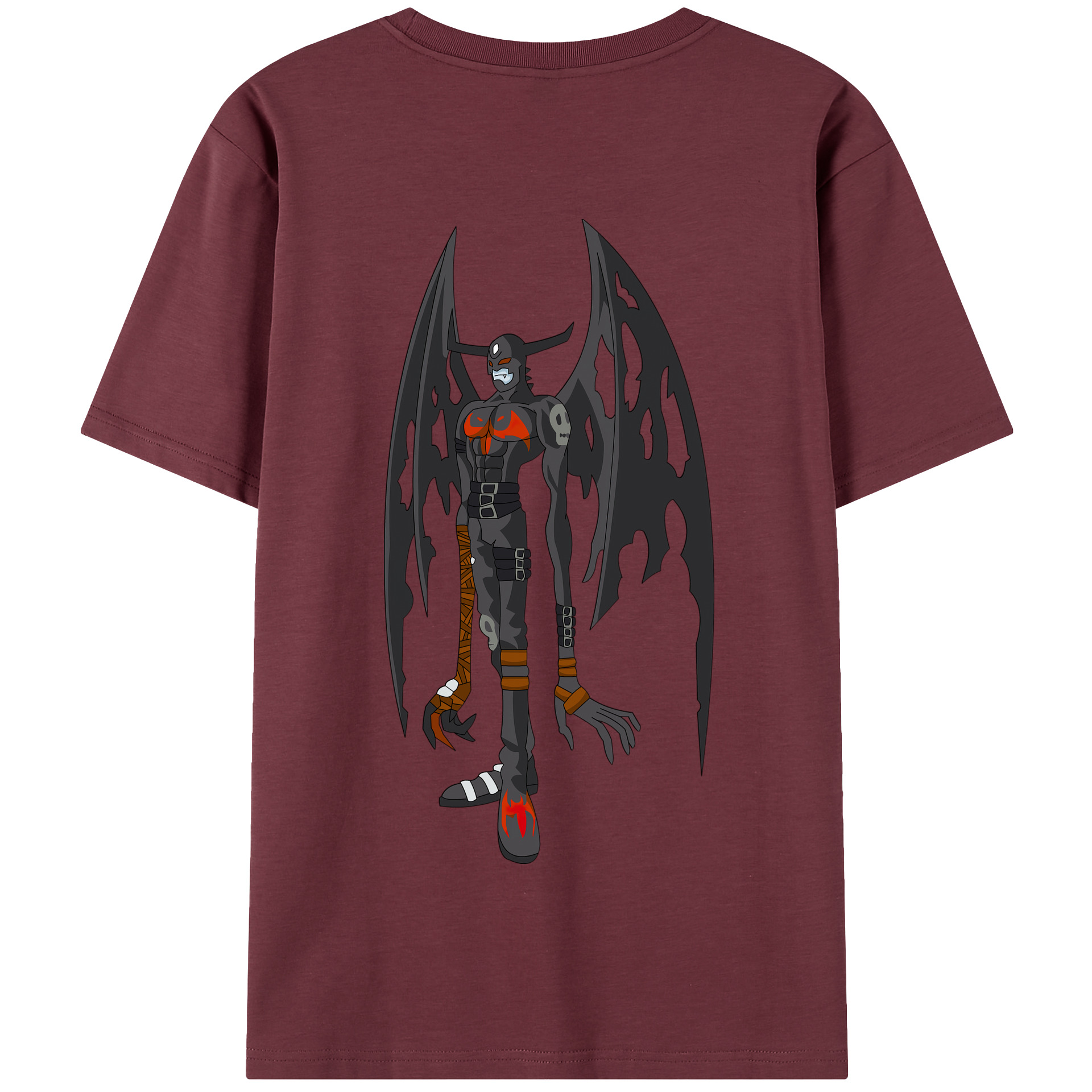 （画像用） Digimon デジタルモンスター/デジモン 綿100％半袖Tシャツ（背面プリント）